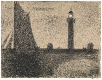 Latarnia morska w Honfleur autorstwa Georges Seurat