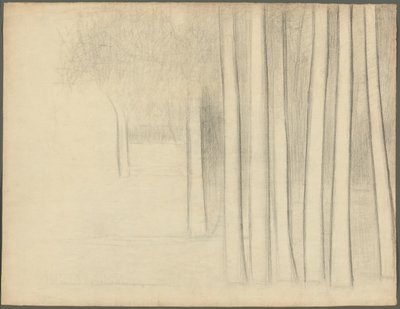 Pnie drzew (studium dla La Grande Jatte) autorstwa Georges Seurat