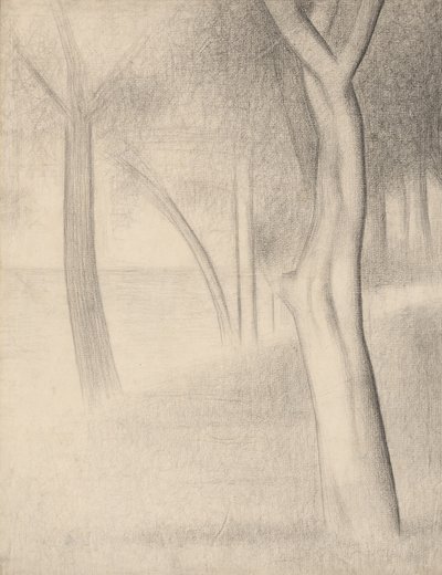 Drzewa (studium dla La Grande Jatte) autorstwa Georges Seurat