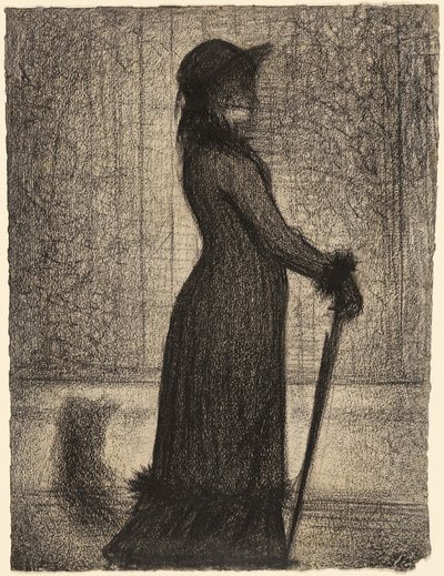Kobieta na spacerze autorstwa Georges Seurat