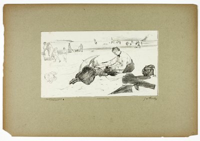 Na plaży autorstwa Georges William Thornley
