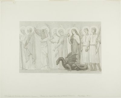 Życie duszpasterskie świętej Genowefy (prawy panel) autorstwa Georges William Thornley