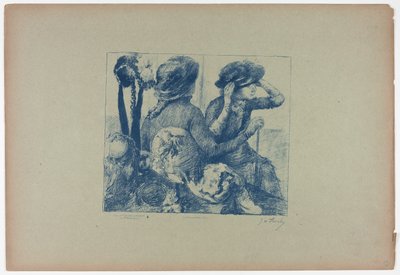 Kobiety w sklepie z kapeluszami autorstwa Georges William Thornley