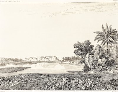 Irak, widok Babilonu, rysunek F, Thomas z ryciny Georgesa Perrota (1832-1914) i Charlesa Chipieza (1835-1901), Histoire de l
