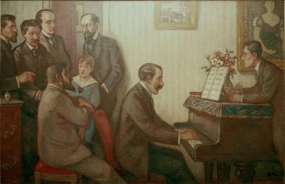 Zjazd u Godebskiego autorstwa Georges d Espagnat