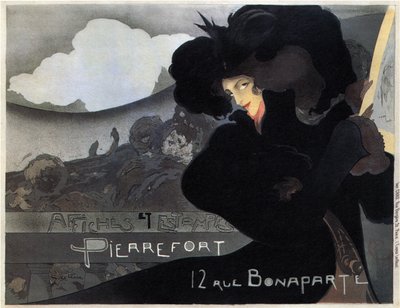 Pierrefort, plakaty i znaczki, 1898 autorstwa Georges de Feure