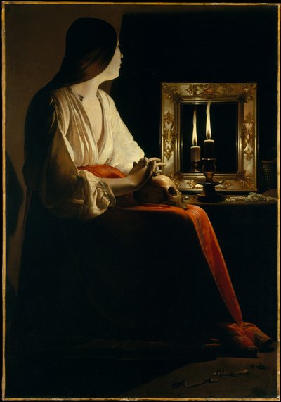 Büßende Maria Magdalena (Magdalena Wrightsman) autorstwa Georges de La Tour