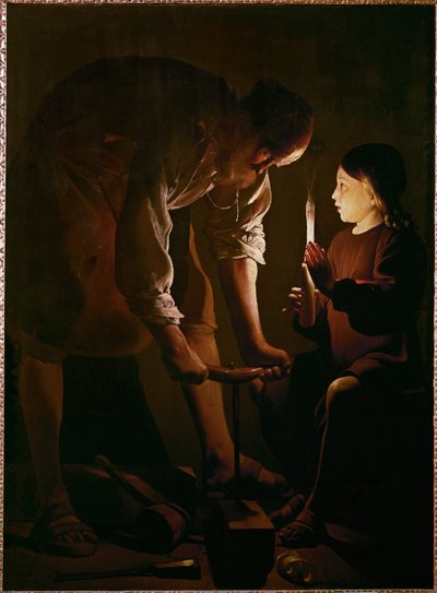 Saint Joseph Carpenter ... autorstwa Georges de La Tour