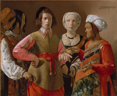 Wróżka, ok. 1635 (olej na płótnie) autorstwa Georges de La Tour