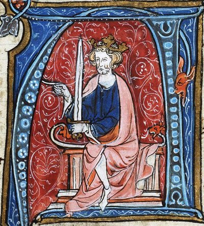 Konrad I Młodszy, król wschodniej Francji, ze Spieghel Historiael Jacoba van Maerlanta, ok. 1330 r. (33526342263) autorstwa Georgia Levan Ramishvili from Tbilisi