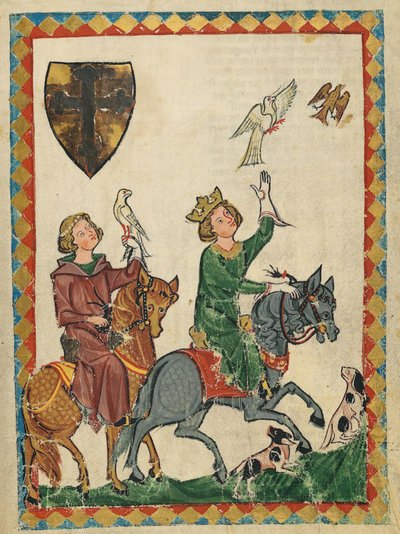 Król Conradin Młodszy, z Codex Manesse, XIV wiek (21944945384) autorstwa Georgia Levan Ramishvili from Tbilisi
