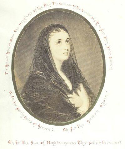 Bez tytułu [pobożna kobieta w welonie], 1868. autorstwa Georgina Cowper