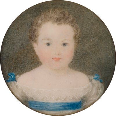 Portret Orlando George Charles Bridgeman, później 3. hrabia Bradford, jako dziecko (1819-1898), ok. 1821-22 (olej i płótno) autorstwa Georgina Viscountess Newport Moncreiff