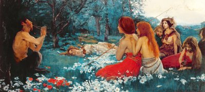 Pan (olej na płótnie) autorstwa Gerald Fenwick Metcalfe