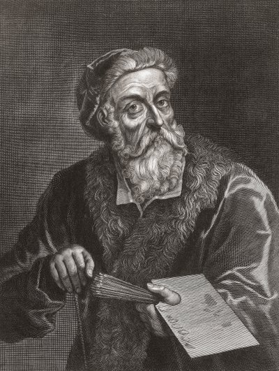 Tycjanowski. Portret. (wydrukować) autorstwa Gerard (after) Edelinck