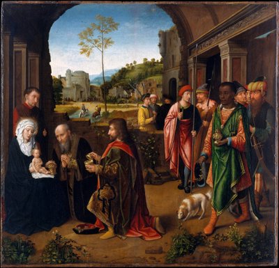 Pokłon Trzech Króli, ok. 1520 (olej na drewnie) autorstwa Gerard (studio of) David