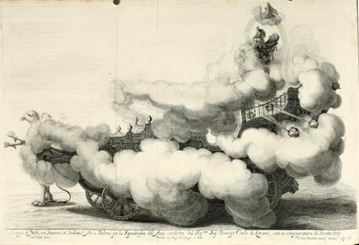 Zwycięski spór powietrza i wody. Radosne święto na koniu - Rydwan (1667) autorstwa Gerard Bouttats