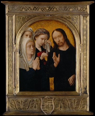 Chrystus żegnający się ze swoją Matką, ok. godz. 1500. autorstwa Gerard David