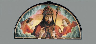 Dieu Pere benissant - Bóg Ojciec dający ... autorstwa Gerard David