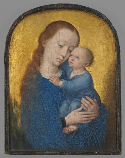 Część dyptyku: Maria z Dzieciątkiem autorstwa Gerard David