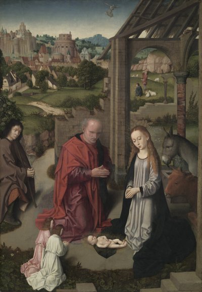 Narodzenia, ok. 1485-90 autorstwa Gerard David
