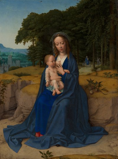 Odpoczynek w ucieczce do Egiptu, ca. 1512-15. autorstwa Gerard David