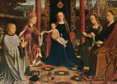 Dziewica z Dzieciątkiem ze Świętymi i Dawcą, 1510, 1909 autorstwa Gerard David