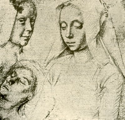 Trzy Głowy Kobiece, koniec XV-początek XVI wieku, 1908. autorstwa Gerard David