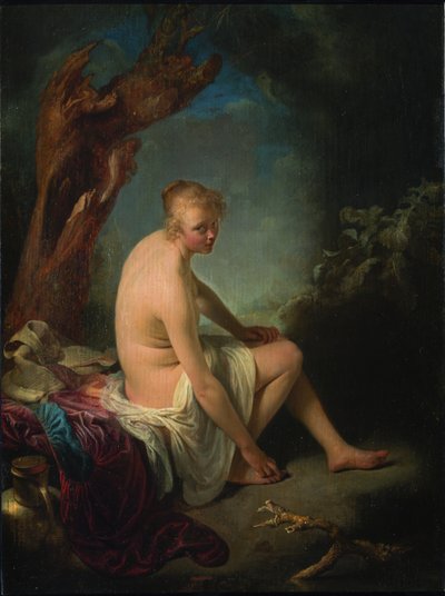 Kąpiący się, ok. 1662-1665. autorstwa Gerrit Dou