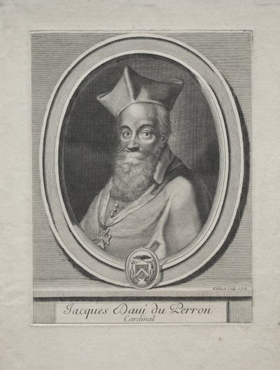 Kardynał Jacques Davey Duperron autorstwa Gérard Edelinck