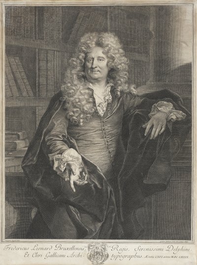 Frédéric Léonard autorstwa Gérard Edelinck