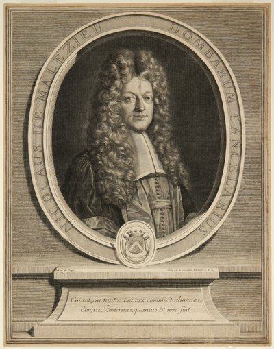 Nicholaus de Malezieu autorstwa Gérard Edelinck