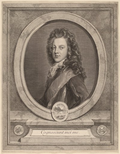 Jakub III, książę Walii autorstwa Gerard Edelinck after François de Troy