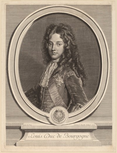 Ludwik, książę Burgundii autorstwa Gerard Edelinck after François de Troy