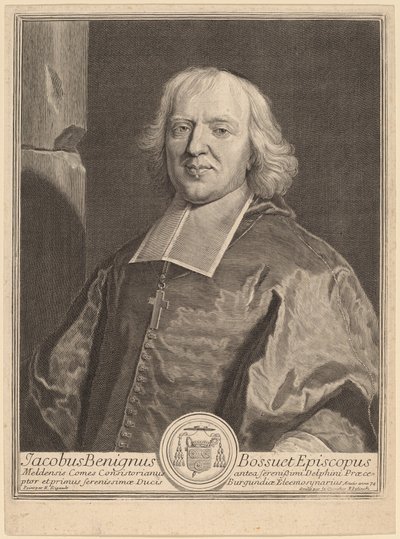 Jacques Benigne Bossuet autorstwa Gerard Edelinck after Hyacinthe Rigaud