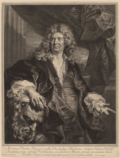Martin Desjardins autorstwa Gerard Edelinck after Hyacinthe Rigaud