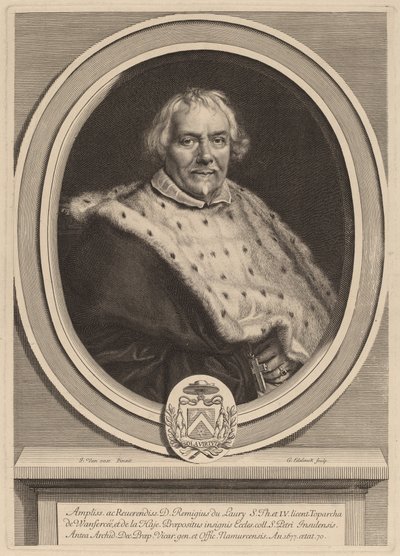 Remi Du Laury autorstwa Gerard Edelinck after Jacob van Oost II