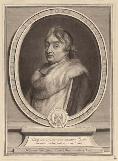 Nicolas de Blampignon autorstwa Gerard Edelinck after Joseph Vivien