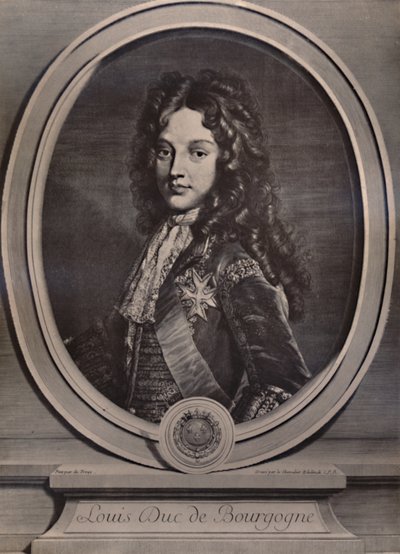 Ludwik, książę Burgundii, delfin francuski i ojciec króla Ludwika XV, ok. 1700 1894 autorstwa Gerard Edelnick