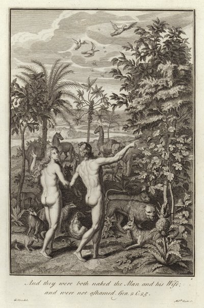 Adam i Ewa autorstwa Gerard Hoet
