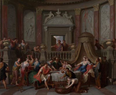 Bankiet Kleopatry autorstwa Gerard Hoet