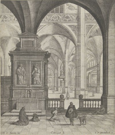 Kerkinterieur autorstwa Gerard Houckgeest