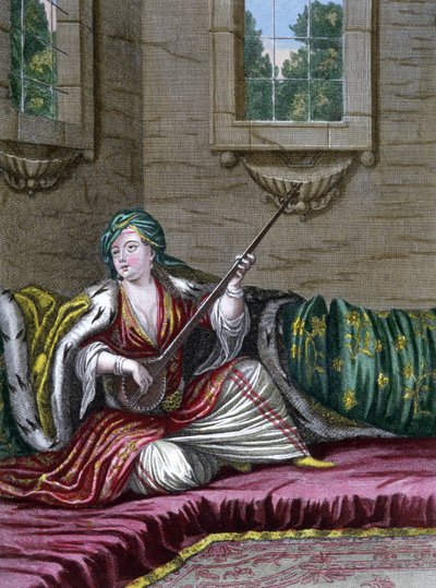 Turecka dama autorstwa Gerard Jean Baptiste Scotin