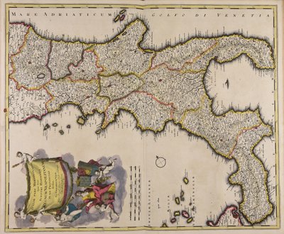 Italiae pars meridionalis quae nunc sceptri Hispanici regnum Neapolitanum in XII provincias divisum autorstwa Gerard Valck