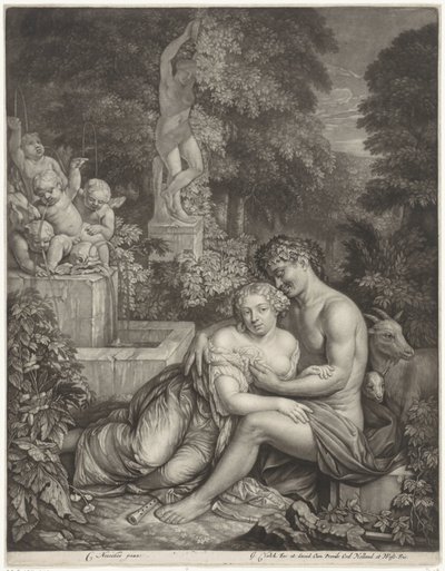Vertumnus en Pomona autorstwa Gerard Valck