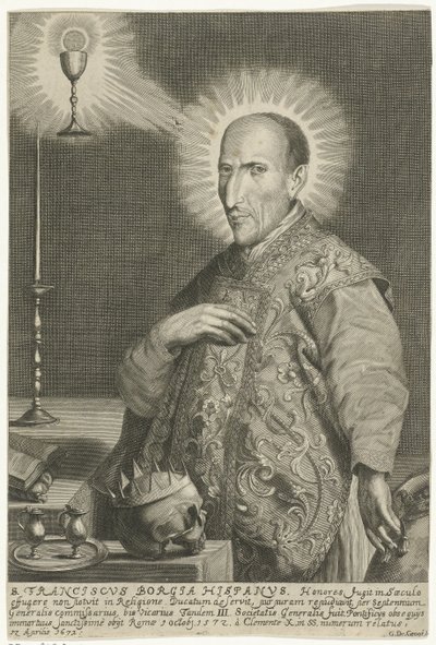Portret św. Franciszka Borgia autorstwa Gerard de Groos