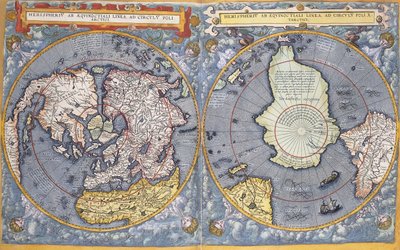 Bieguny Północne i Południowe, 1593 autorstwa Gerard de Jode
