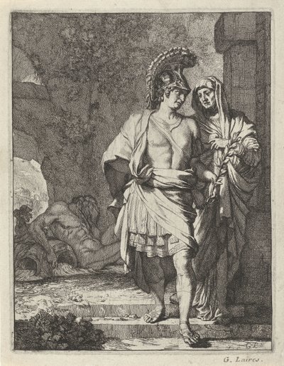 Aeneas en de Sibille van Cumae autorstwa Gerard de Lairesse