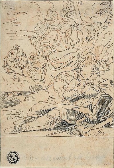 Anioł ukazujący się Saint autorstwa Gerard de Lairesse