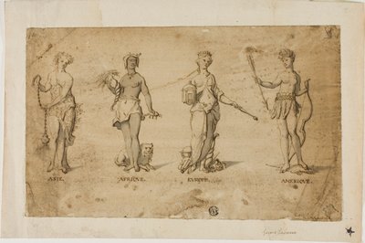Cztery kontynenty autorstwa Gerard de Lairesse